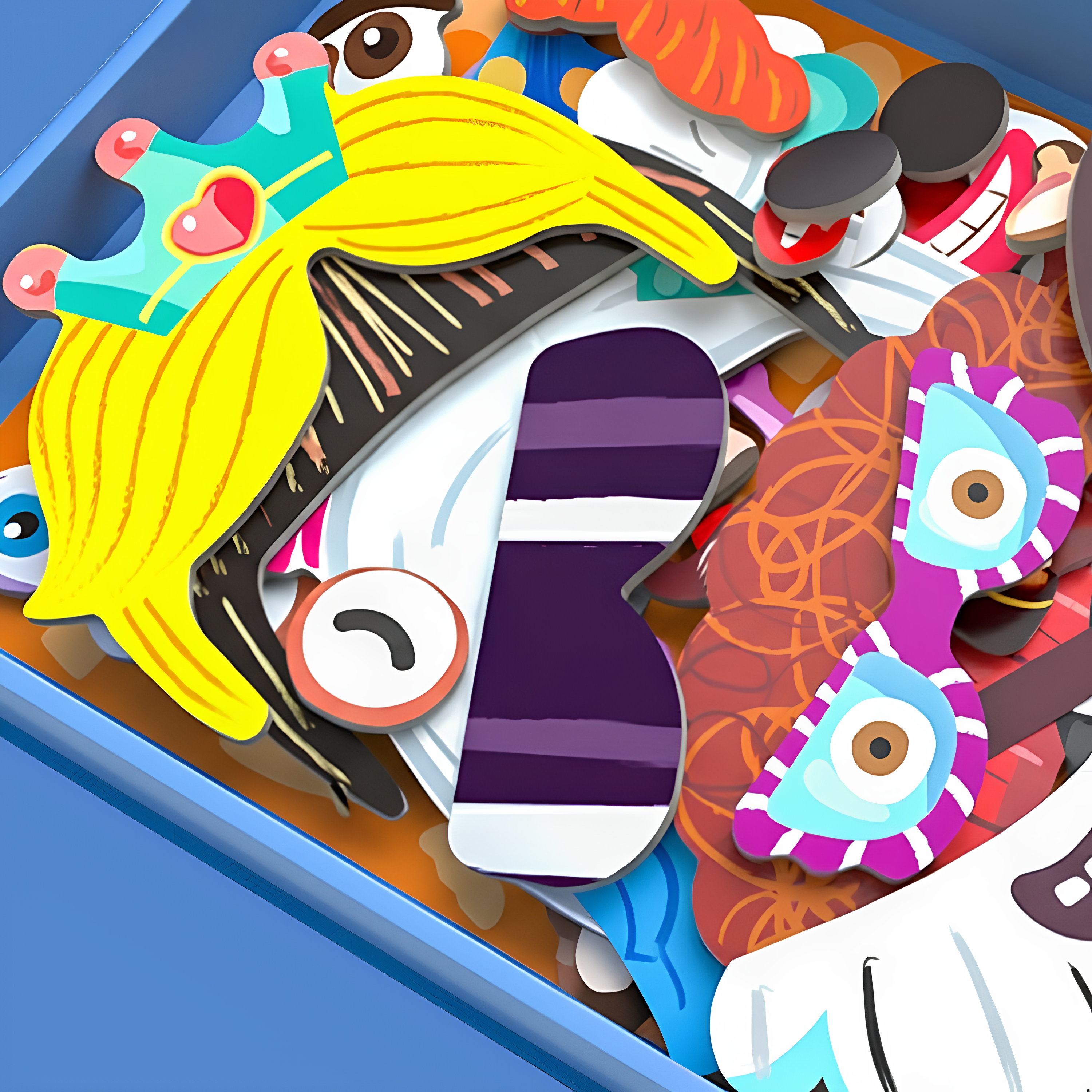 Mıknatıslı Yüz Yapbozu