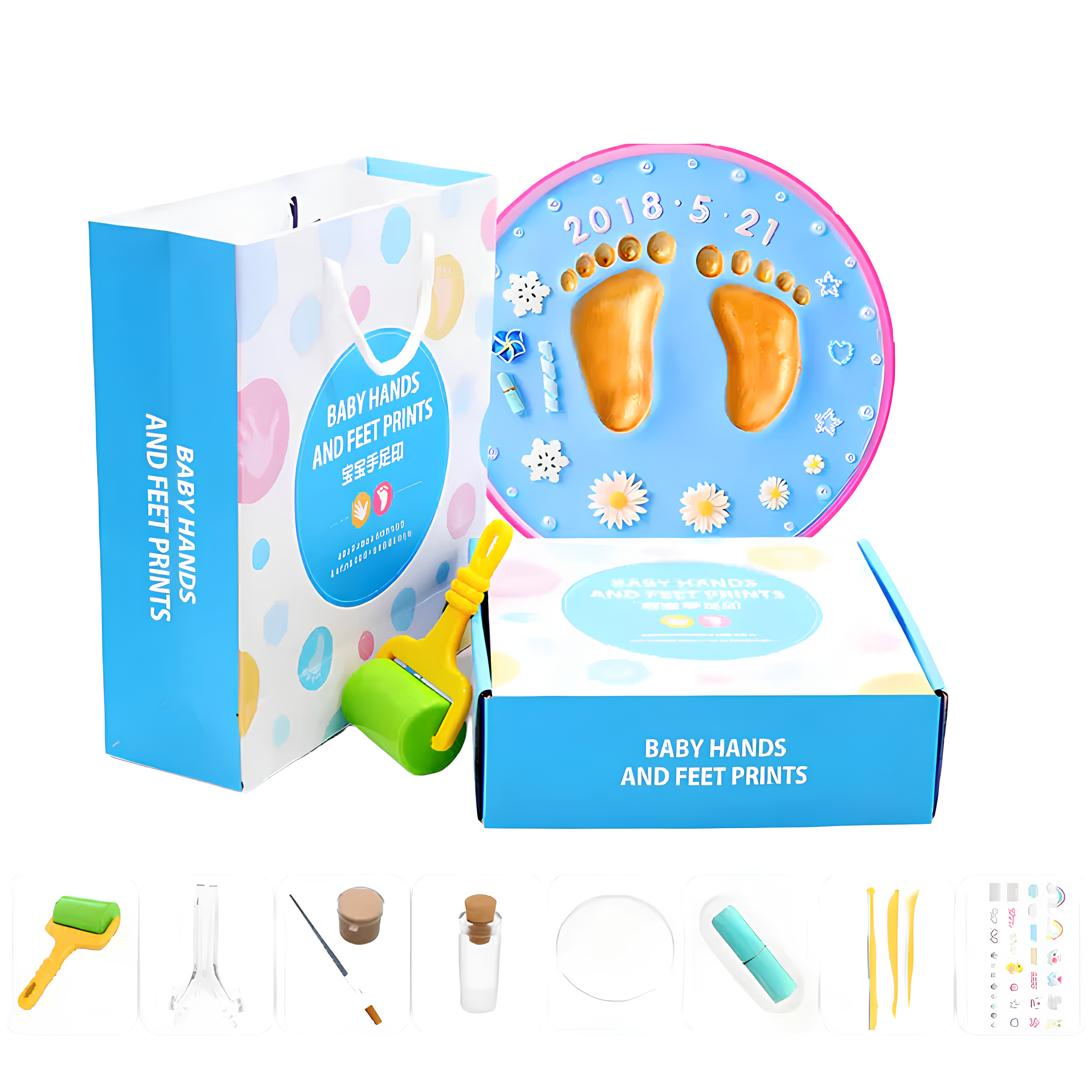 Bebek Ayak Ve El İzi Çıkarma Seti