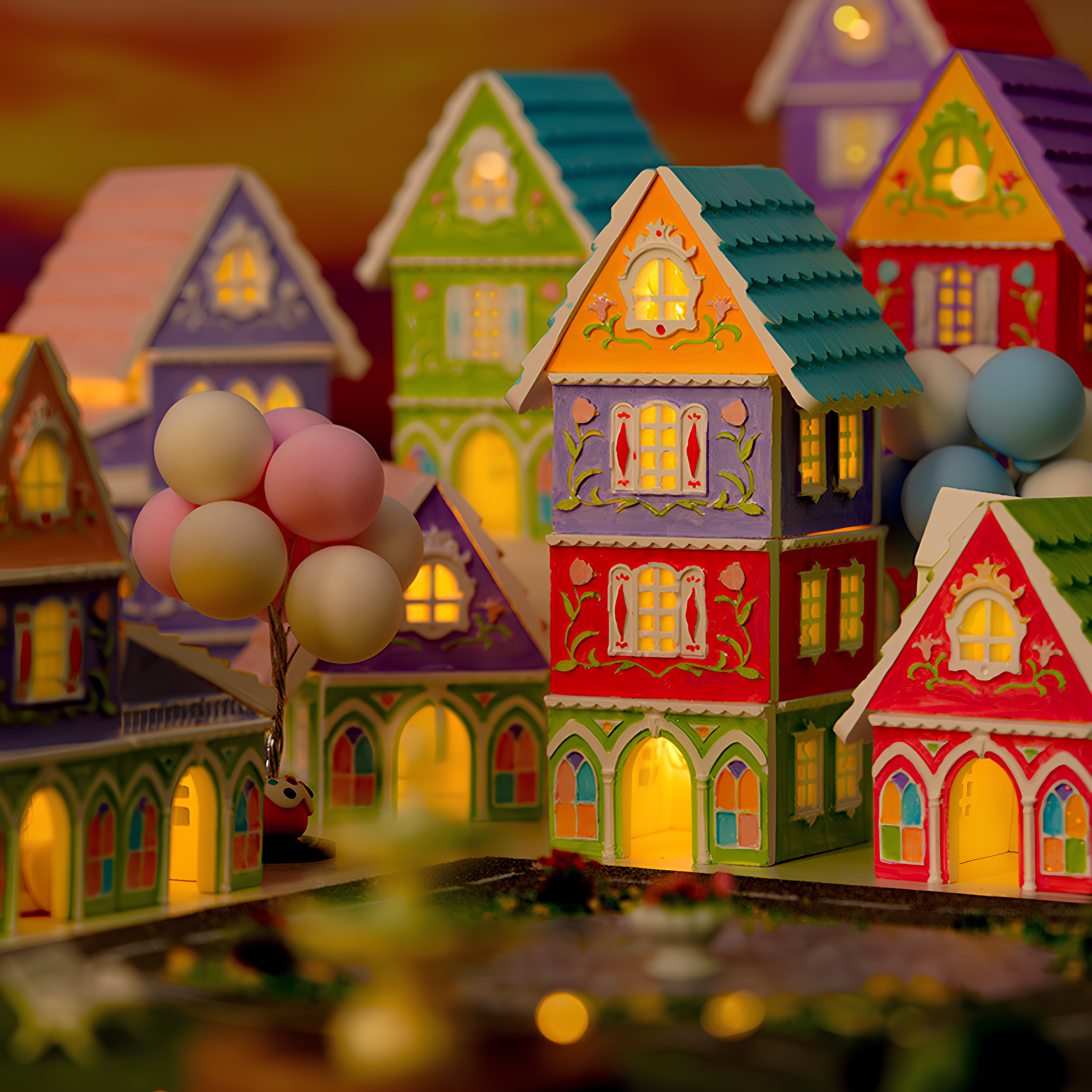 Karlar Ülkesi Kasabası Yapım Seti