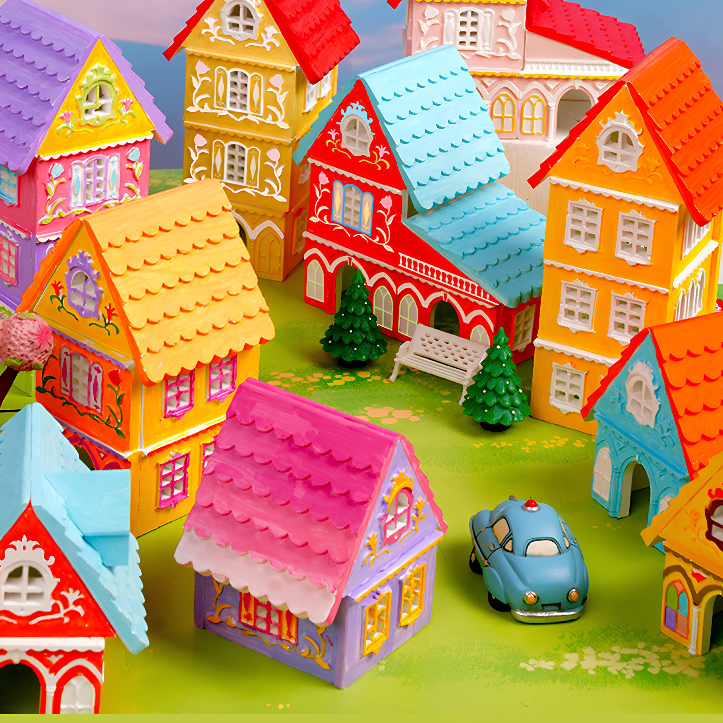 Karlar Ülkesi Kasabası Yapım Seti