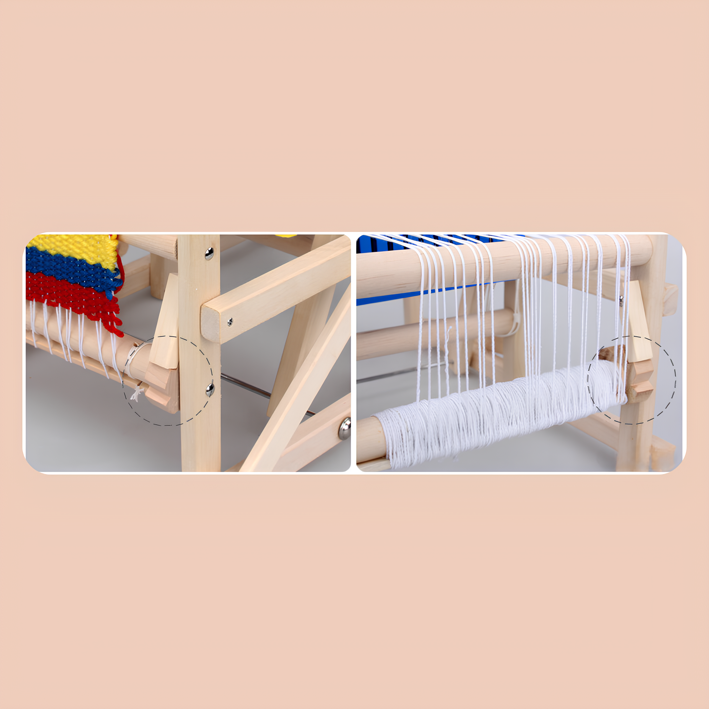 Ahşap Kumaş Dokuma El Oyuncağı