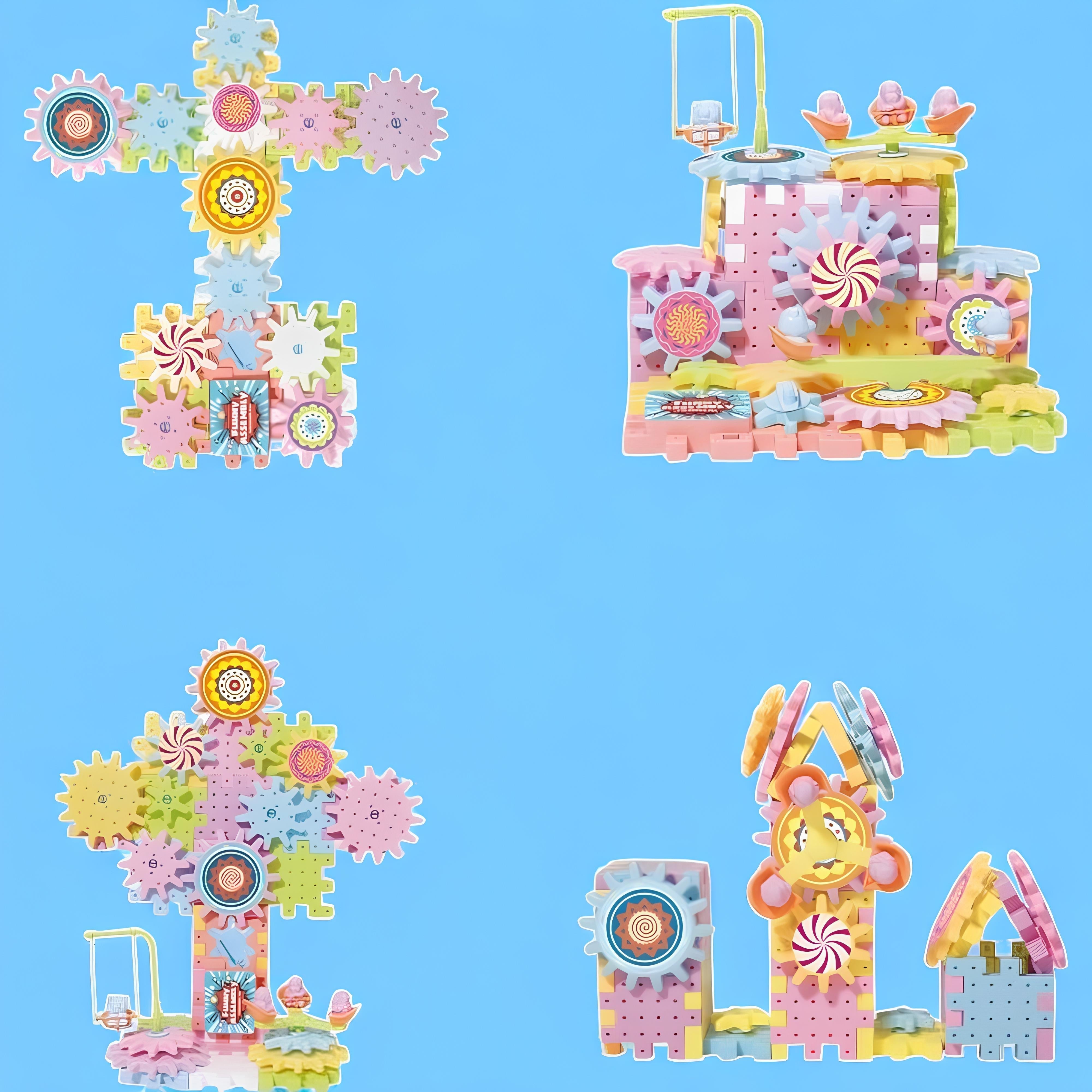 Renkli Çoklu Yapı Blokları Seti